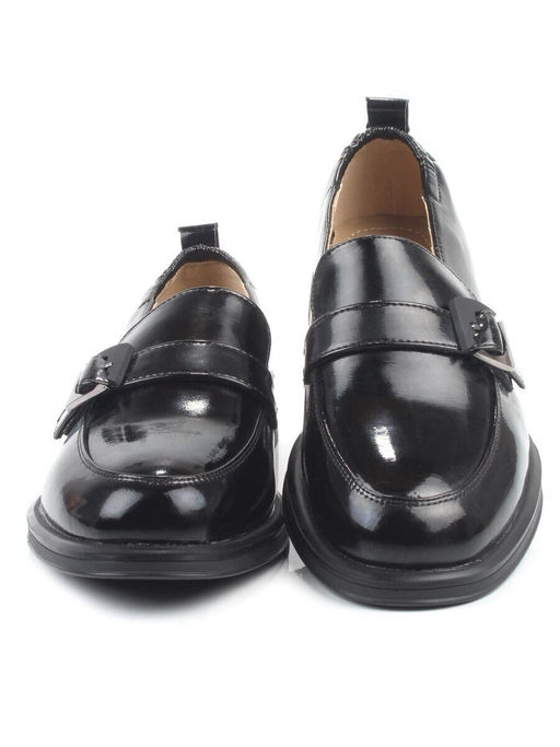 03-PDEB102-3 BLACK Лоферы женские (натуральная кожа)