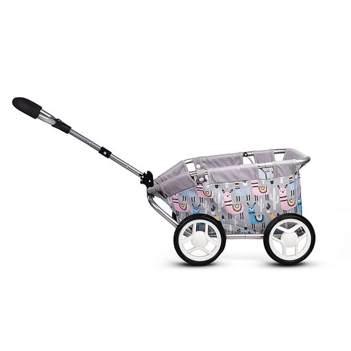 Тележка игрушечная металлическая, принт альпаки