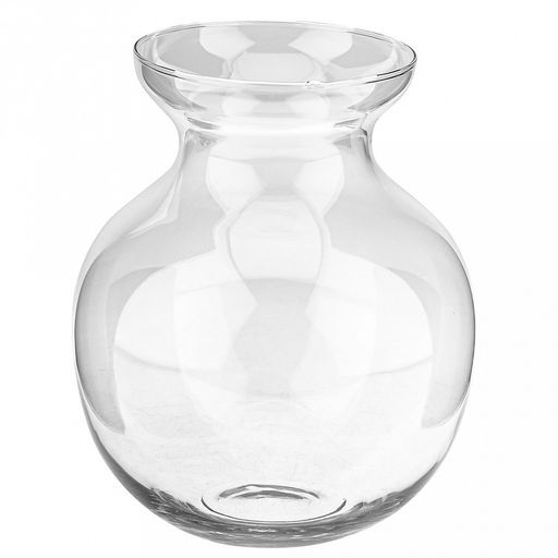 Ваза для цветов стеклянная "Анфиса" 2,27л, д20см, h24см (Россия)
