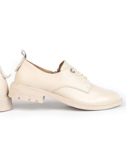 03-HP9956M BEIGE Полуботинки женские (натуральная кожа)