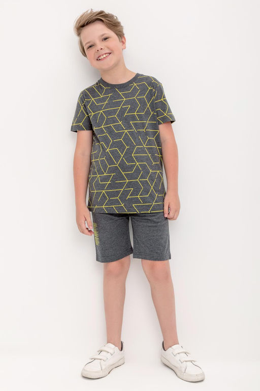 КР 400610/тем.серый меланж к422 шорты для мал - Crockid фото 3