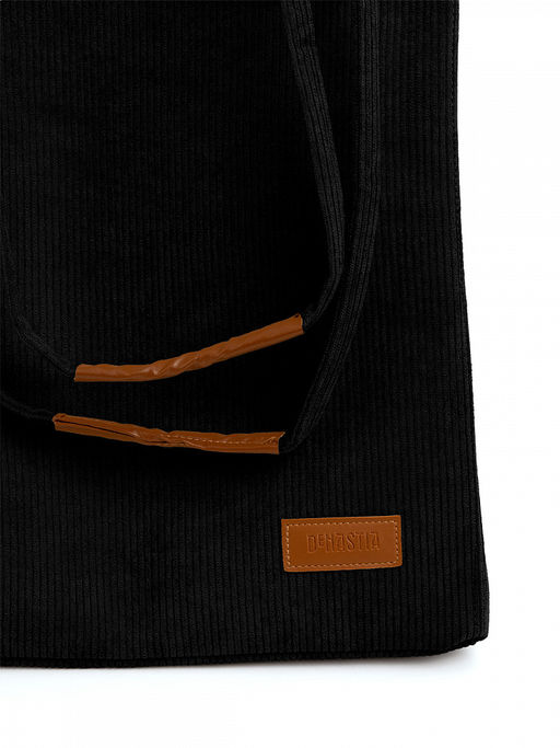 Корзина для белья 35x30x50 черный вельвет - Denastia фото 6