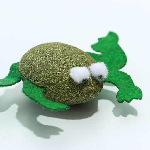 Игрушка для кошек Лягушка из кошачьей мяты, 4 х 3 см - Пушистое счастье фото 3