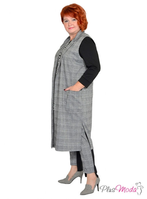 Жакет-дубленка Модель №1385 размеры 44-84 - Plusmoda фото 27