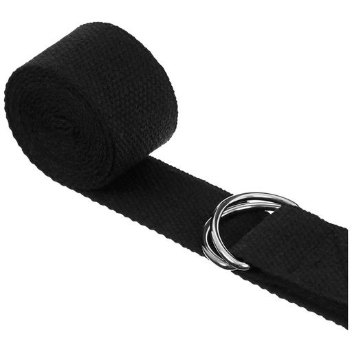 Набор для йоги Sangh: блок, ремень, цвет чёрный  фото 8