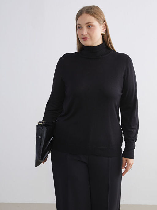 Bal?k?? Yaka Kad?n Triko Kazak