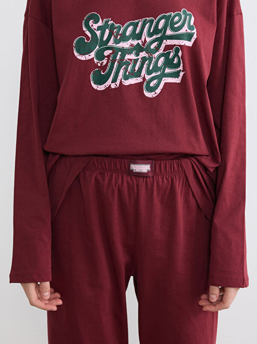 Stranger Things Bask?l? Kad?n Pijama Tak?m