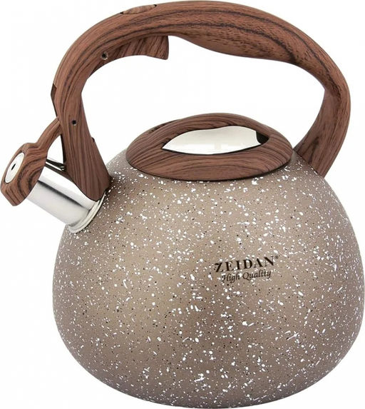 Чайник нерж ZEIDAN 3,0 л, со свист, индукц. дно,курковый механизм, арт. Z-4229, 4229-01,4229-02