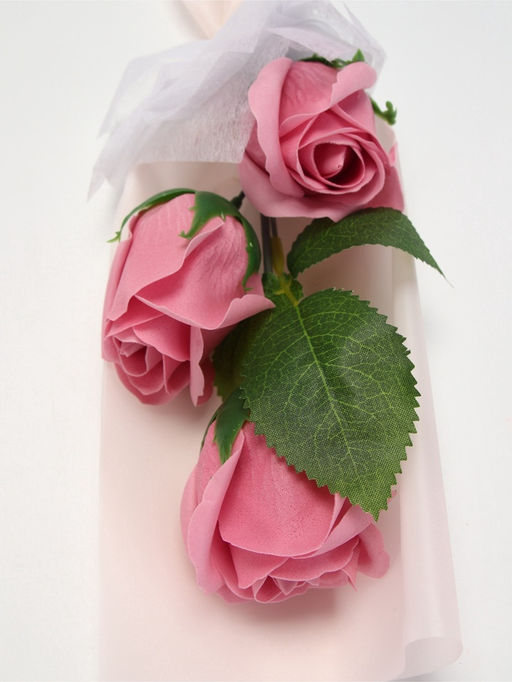 Букет из трех мыльных дымных роз в колбе. - SB BEAUTY фото 4