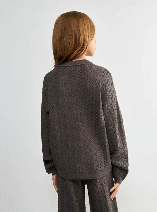 ACOOLA / Джемпер детский для девочек Monica кофейный  фото 3