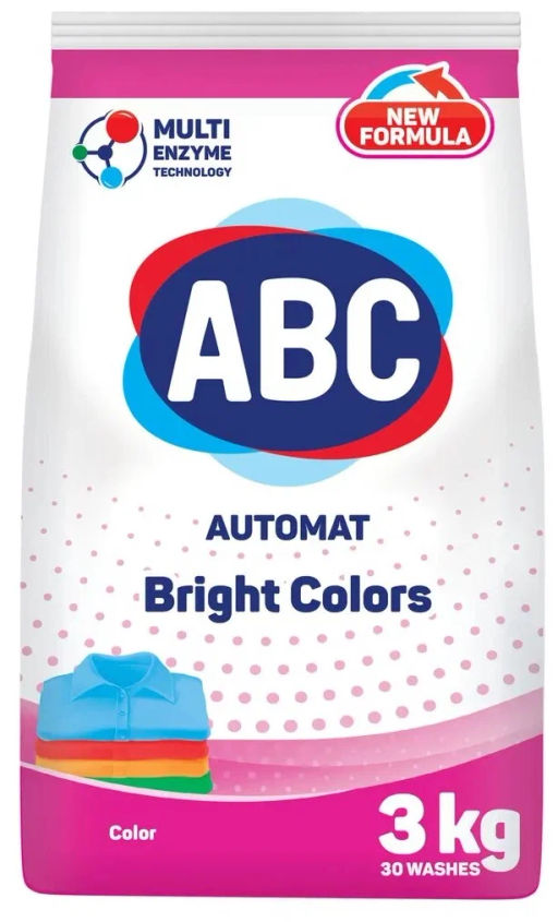 ABC стир.порошок 3000гр Цветной