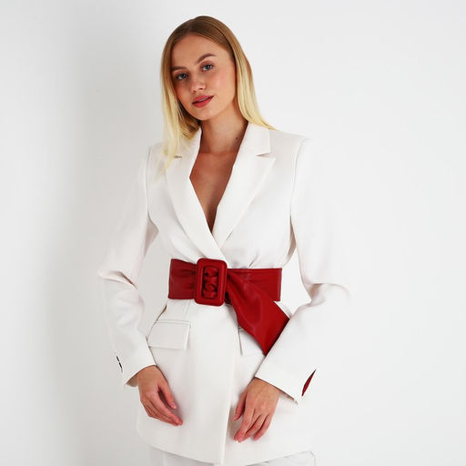 Ремень женский, ширина 8 см, на затяжке, цвет красный - Simaland фото 2