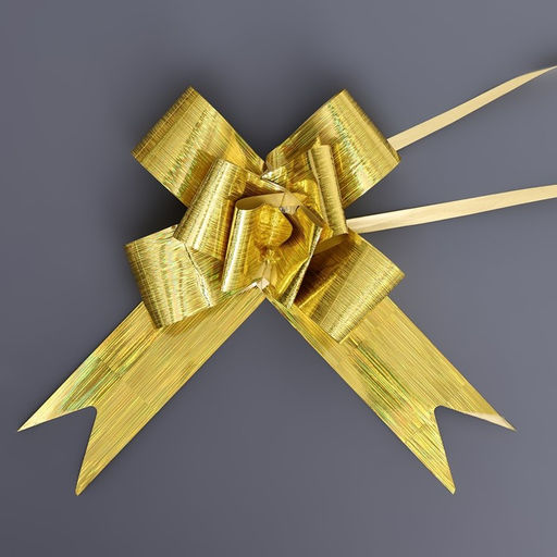 Цена за 10 шт. Бант-бабочка №5, золотой - Simaland фото 2