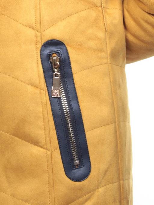 5193 YELLOW Парка женская зимняя (150 гр синтепон, искусственный мех) - Фабричный китай фото 5