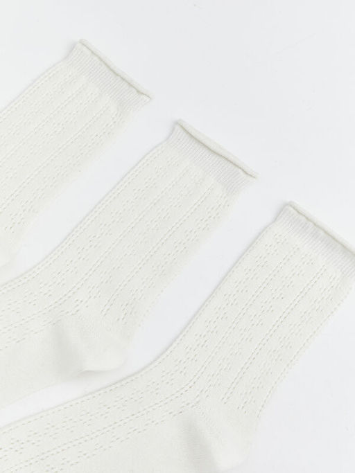 Ajurlu Kad?n Soket ?orap 3l?