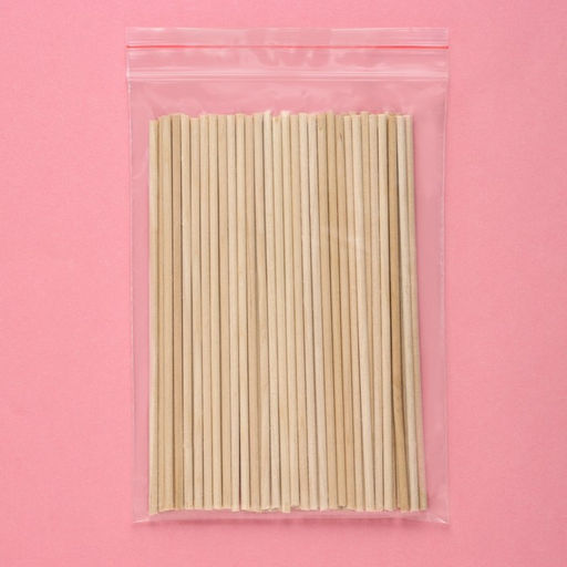 Набор палочек для леденцов, 50 шт., длина палочки 15 см, дерево