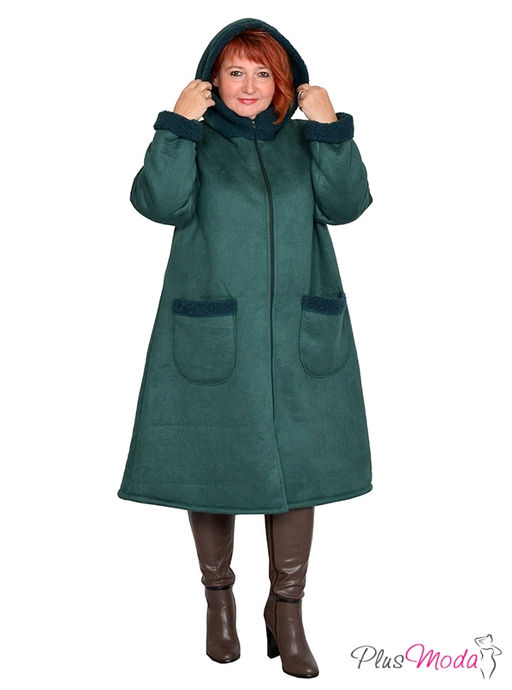 Жакет-дубленка Модель №1313 размеры 44-84 - Plusmoda фото 5