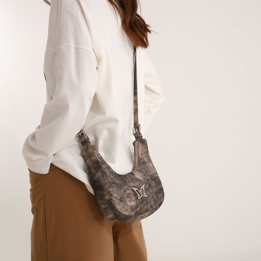 Сумка женская, багет, на молнии, цвет коричневый - Simaland фото 8