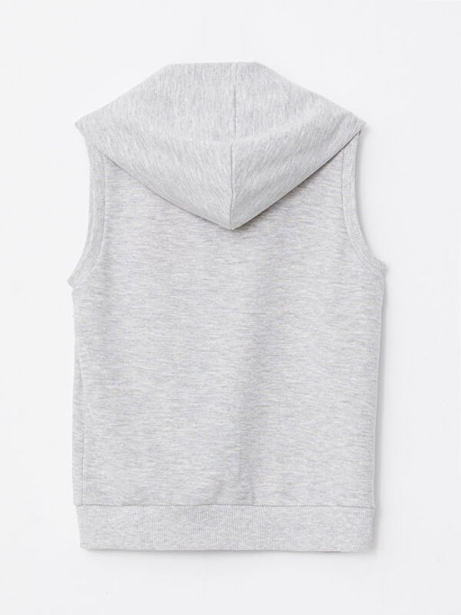 Kap??onlu Bask?l? K?z ?ocuk Fermuarl? Yelek - Waikiki фото 3