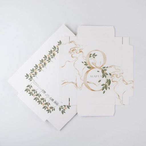 Коробка подарочная складная, упаковка, 8 марта, 21?15?7 см