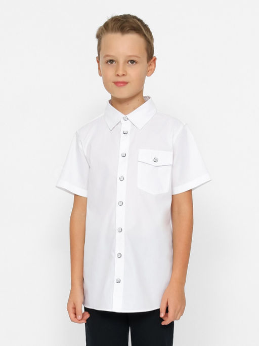 CRB wear/ CWJB 63282-20 Сорочка для мальчика,белый/Ex.Cherubino