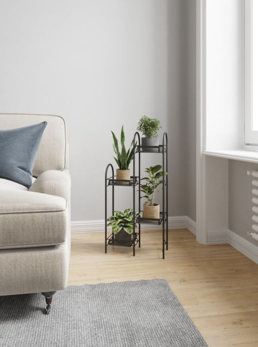 Подставка для цветов Лира 24 Черная ПДЦЛИ24 Ч - Зми фото 2