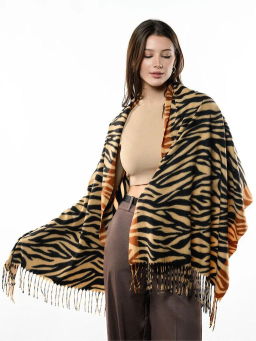 Яркий палантин с анималистичным принтом - Pretty mania фото 8