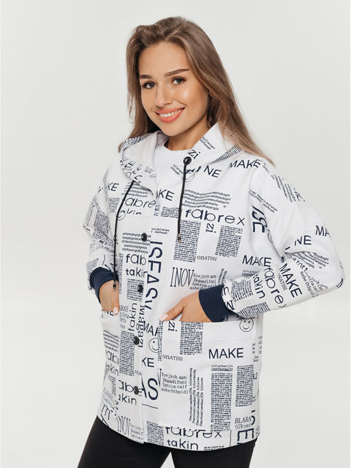 Драйв кофта женская (белый) - Lovetex фото 4