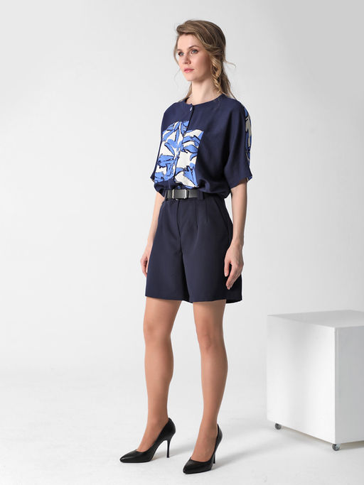 25249 Шорты т.синий