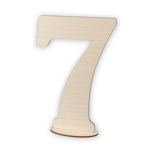 Заготовка для декорирования Mr. Carving ВД-386 Цифры на подставке фанера 7.5 х 20.6 х 30 см Цифра 0  фото 3