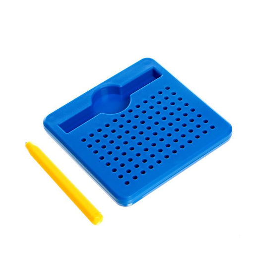 Планшет магнитный для рисования, 96 отверстий, синий - Эврики фото 2