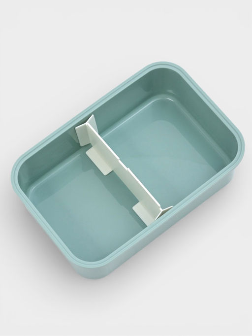 Ланч - бокс, контейнер для еды «Нордик», с приборами, 2 ячейки, 900 мл, 19×14×7 см, пластик, МИКС