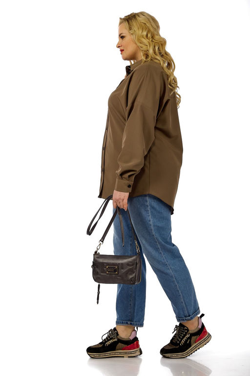 Блуза Michel Chic 769 коричневый  фото 3