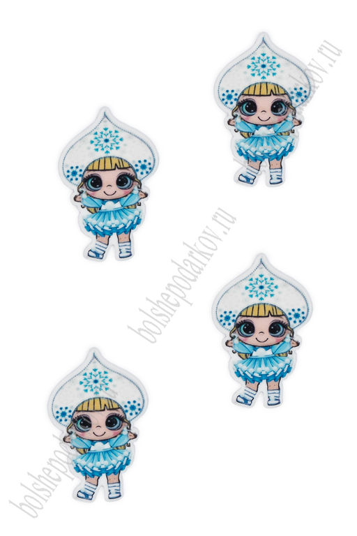 Кабошон-вырубка "Снегурочка" (10 шт) SF-6034