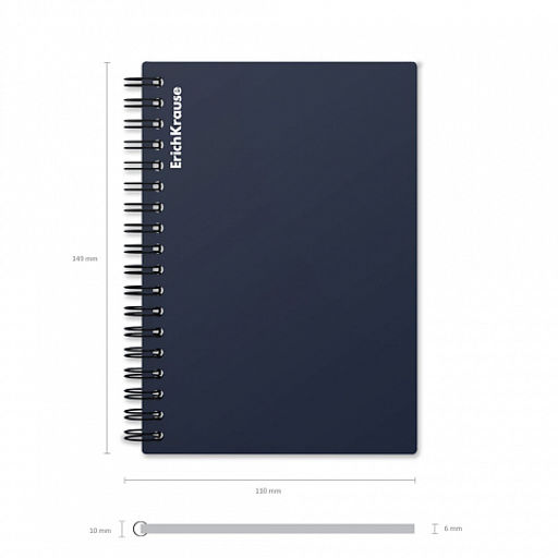 Цена за 60 шт. Тетрадь общая с пластиковой обложкой на спирали ErichKrause Classic, ассорти, А5, 60 листов, клетка  фото 10