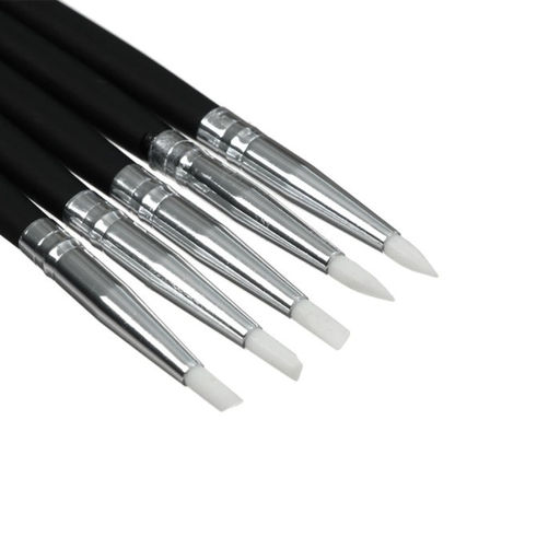 Набор кистей для рисования, 5 штук, круглые, латекс, маленькие