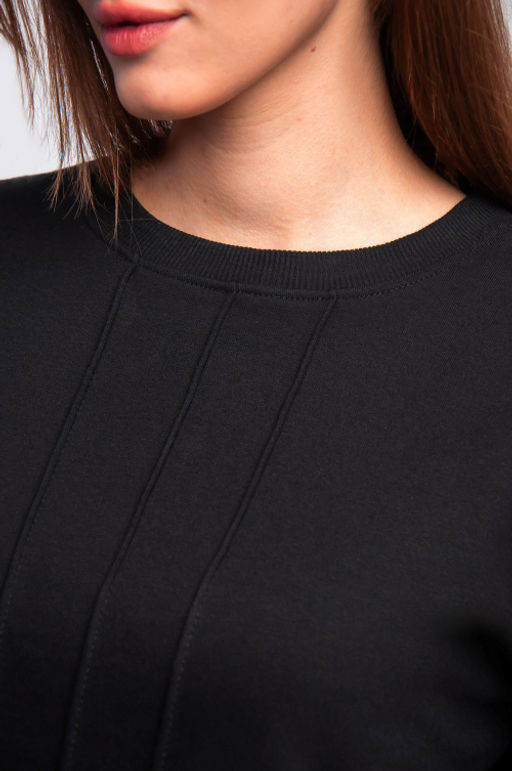 Арт. 2531 Костюм с брюками женский 44-50 (4 шт) Цвет:верх-черный,низ-черный - Калинка фото 4