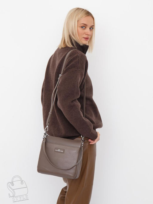 Сумка женская кожаная 2378Y d.apricot Polina&Eiterou