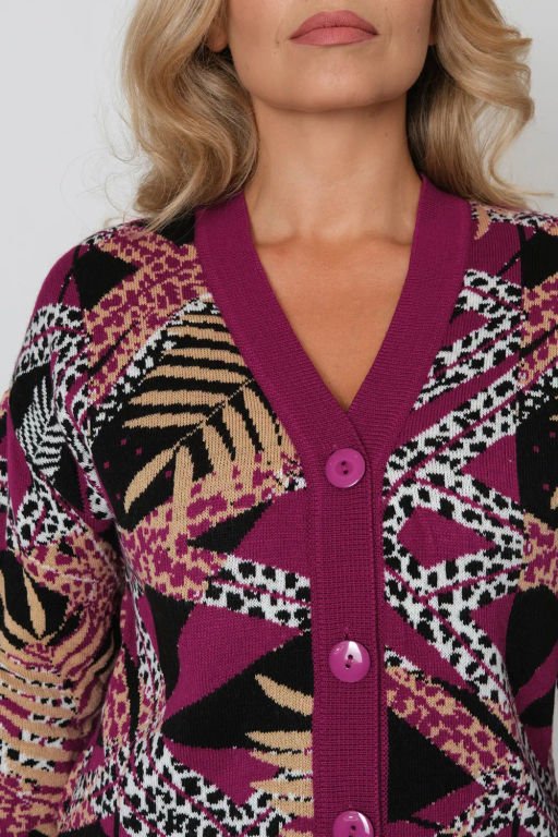 Жакет В 1879/ягодный микс