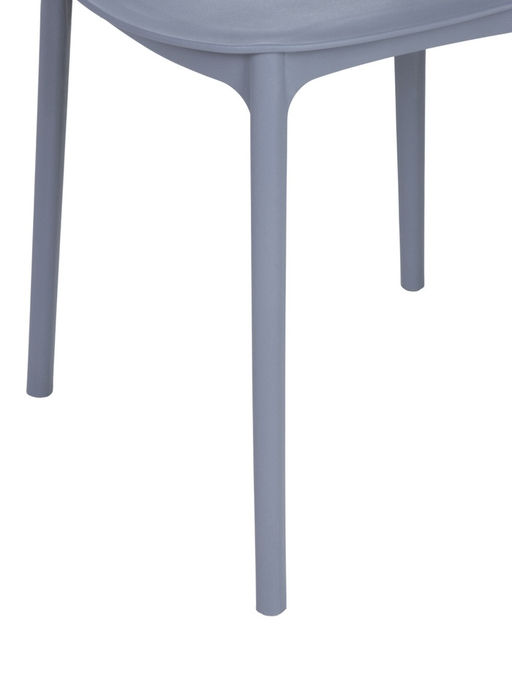 Стул пластиковый, графит