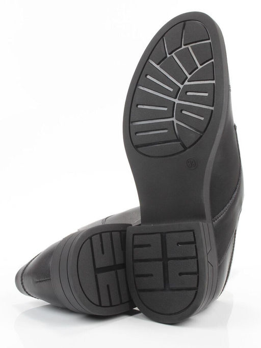 03-M47-68 BLACK Полуботинки женские (натуральная кожа)