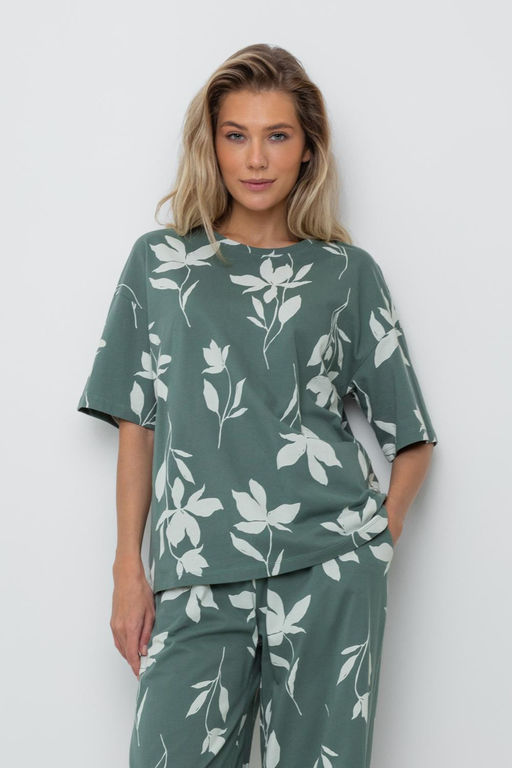 Футболка VERY NEAT _ ЕВТ 3184/зеленый мох,магнолия фото 5