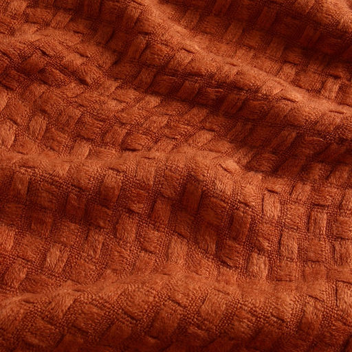 Плед «Этель» Relief, 130×170 см, 100% акрил, цвет терракотовый