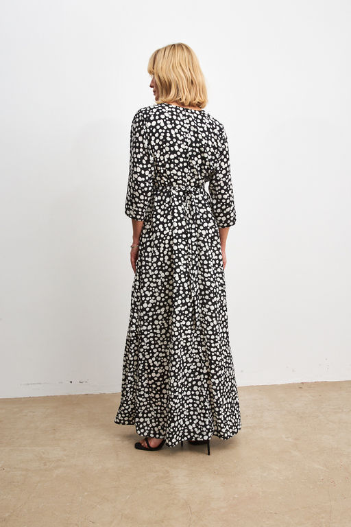 Платье 156708 (черно-белый)