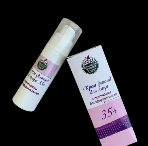 Крем-флюид для лица с пептидами 35+ 30мл. Крымские сказки
