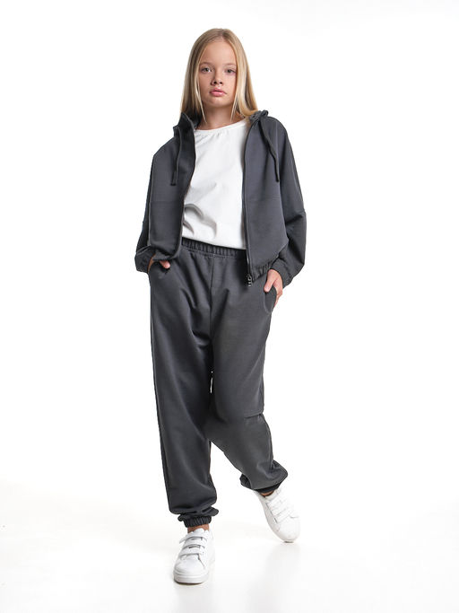 Комплект спортивный для девочки 22-7648 графит - Mini maxi фото 9
