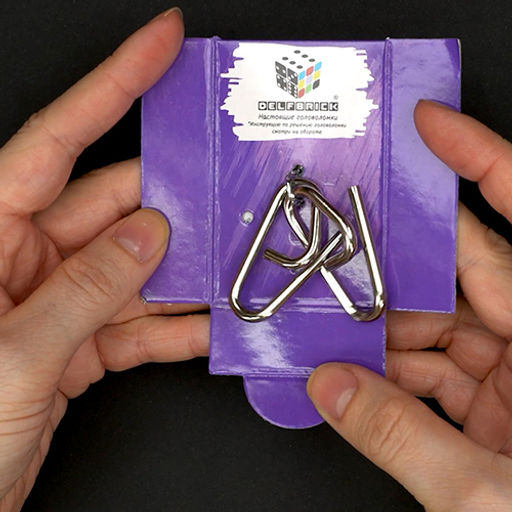 DELFBRICK DLM-08 Головоломка металлическая 1 шт Петельки 2 элемент