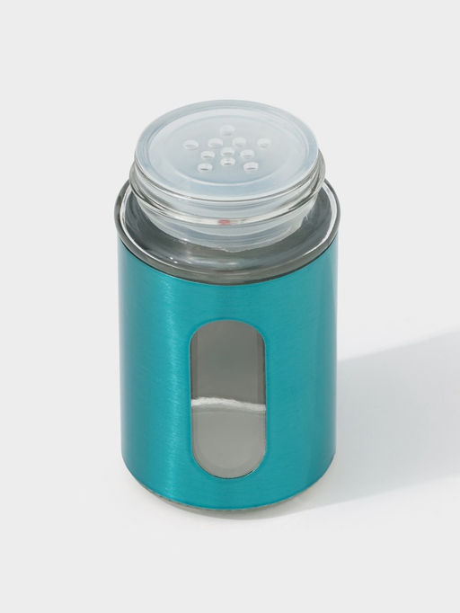 Цена за 12 шт. Ёмкость для специй «Стиль», 100 мл, 4.5×8 см, стекло, бирюзовая