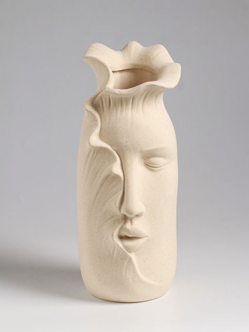 Ваза настольная керамика "Терсеро" 23,5х10 см, бежевый