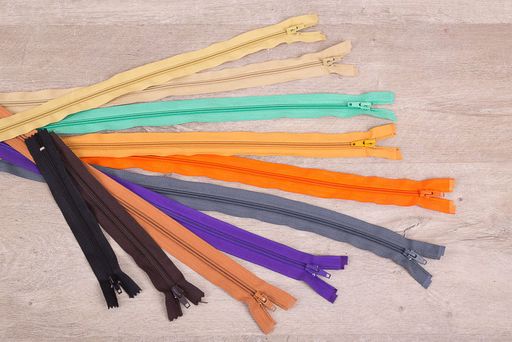 Молния Спираль р/м GAMMA G105 АССОРТИ тип 5 разъёмная однозамковая 10 шт ассорти